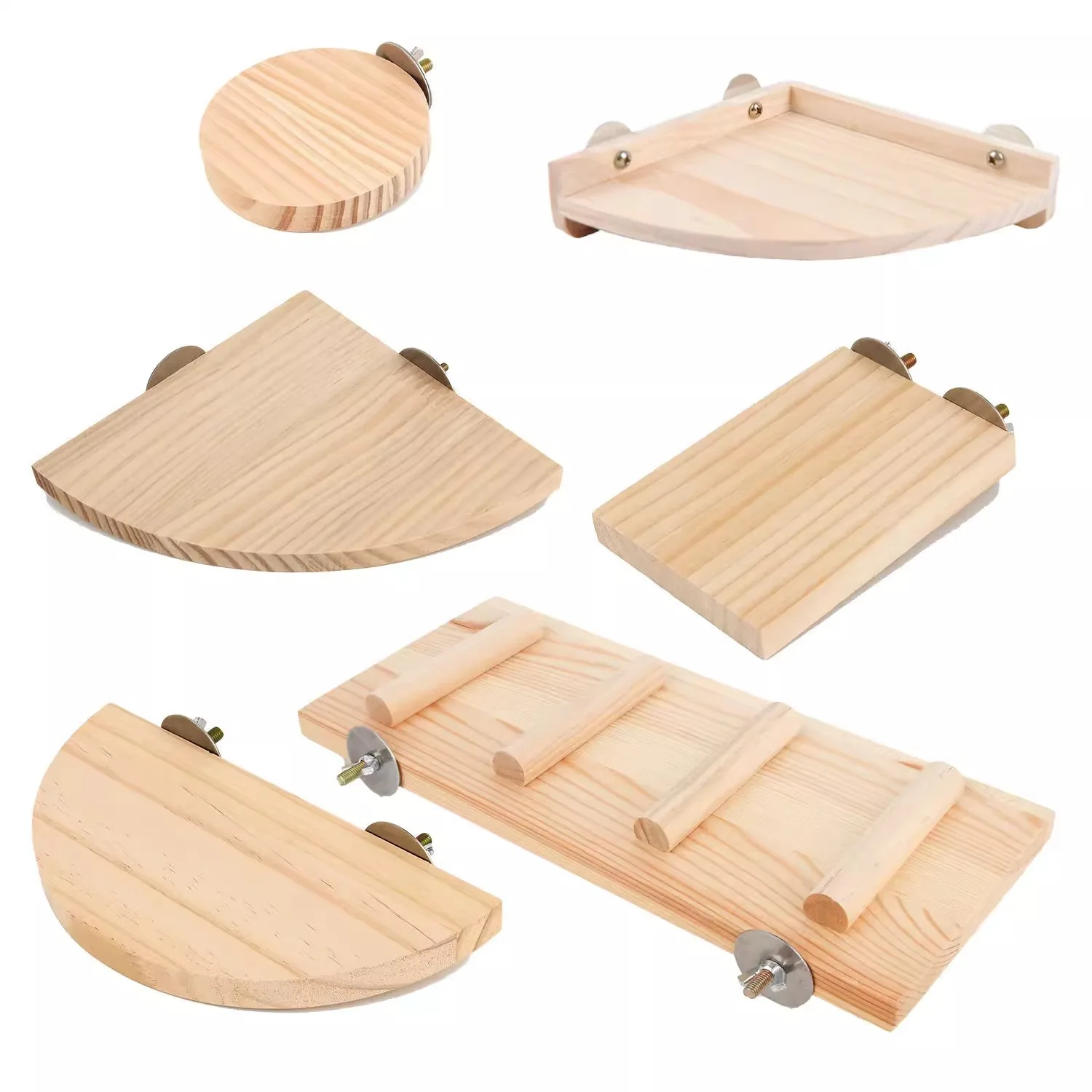 Papagaio, Chinchilla, ardilla, plataforma de salto, ventilador oscilante, trampolín, Pedal de hámster, casa de madera, juguetes, suministros de molienda de dientes