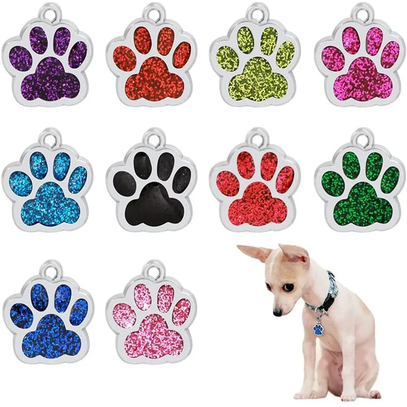 Etiqueta de identificación para perro con grabado gratis, colgante personalizado para gato y cachorro, accesorios para Collar de perro, etiquetas con nombre antipérdida - imagen 5