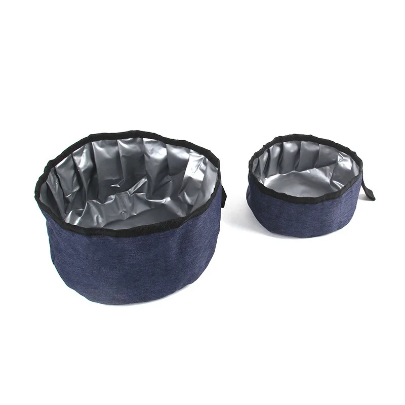 Cuenco de tela Oxford para perros, contenedor de agua portátil para perros, cuenco para beber para perros de viaje al aire libre, cuenco plegable para alimentador de cachorros, suministros para mascotas - imagen 3