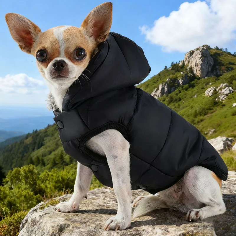 Chaleco térmico para perros pequeños – Abrigo de invierno sin mangas - imagen 3