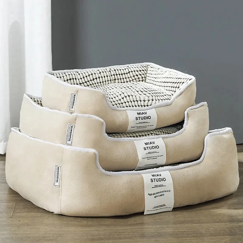 Alfombra cálida para sofá cama de perro, cojín acolchado de felpa para perros pequeños y grandes, camas para dormir, casas para gatos, manta lavable, funda para sofá - imagen 2