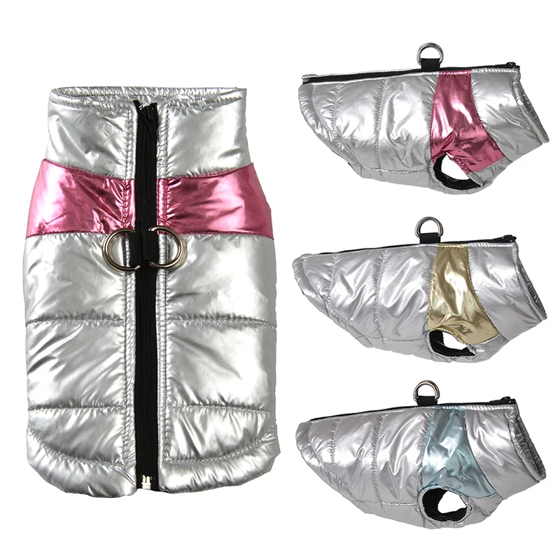 Ropa de invierno para perros pequeños, abrigo para gatos, chaleco impermeable para cachorros, chaqueta con anillo en D, trajes de Bulldog Francés para Chihuahua, disfraz para mascotas