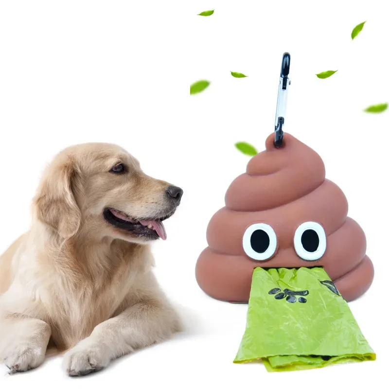 Dispensador de bolsas fecales para mascotas, gato, perro, bolsillo de basura al aire libre, hebilla colgante, bolsas colgantes portátiles, caja de almacenamiento, productos de limpieza para mascotas