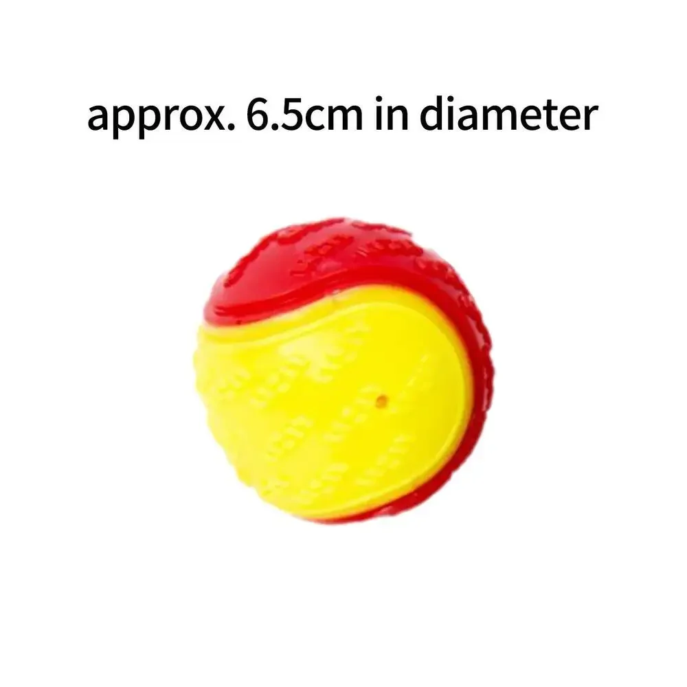 Pelotas de juguete chirriantes para perros, pelota para masticar hinchable duradera de goma fuerte, resistente a mordeduras, juguete con sonido para entrenamiento de cachorros, limpieza de dientes, suministros para mascotas - imagen 4
