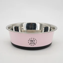 Cuenco antideslizante de acero inoxidable para gatos y perros
