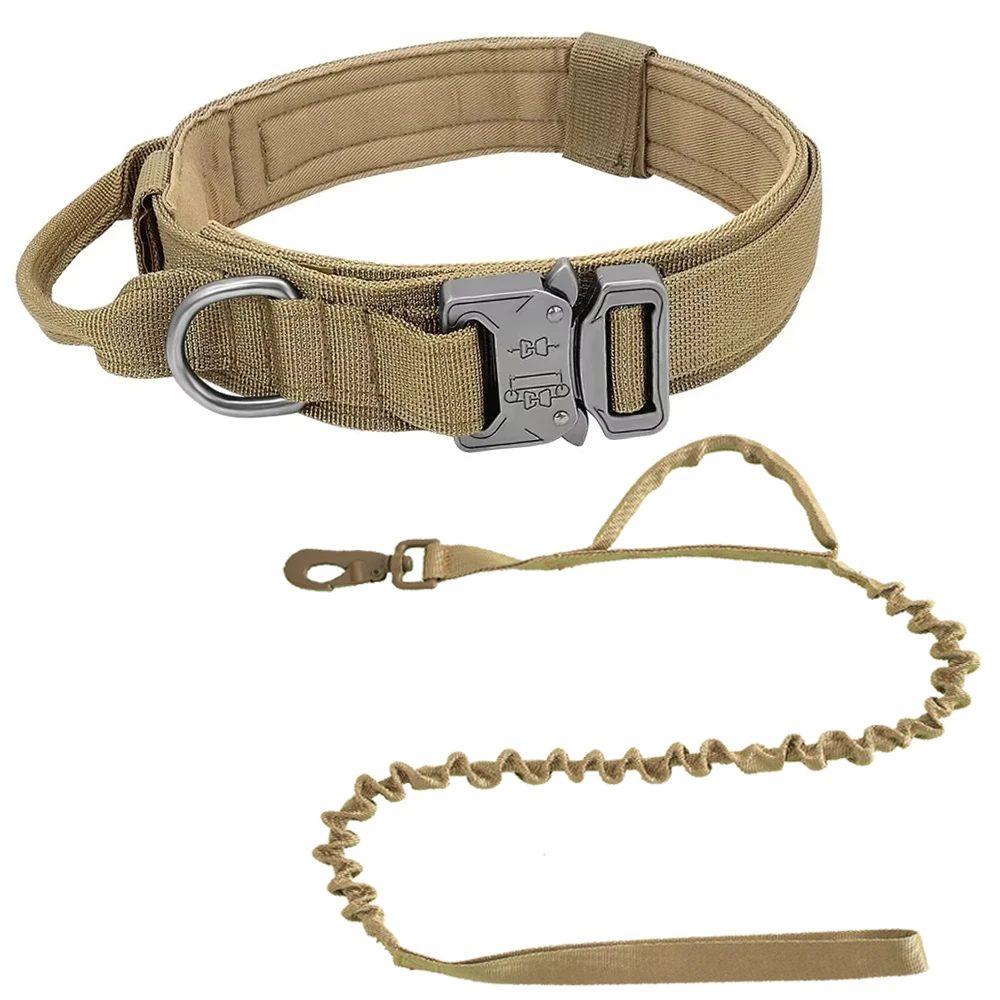 Collar-leash khaki