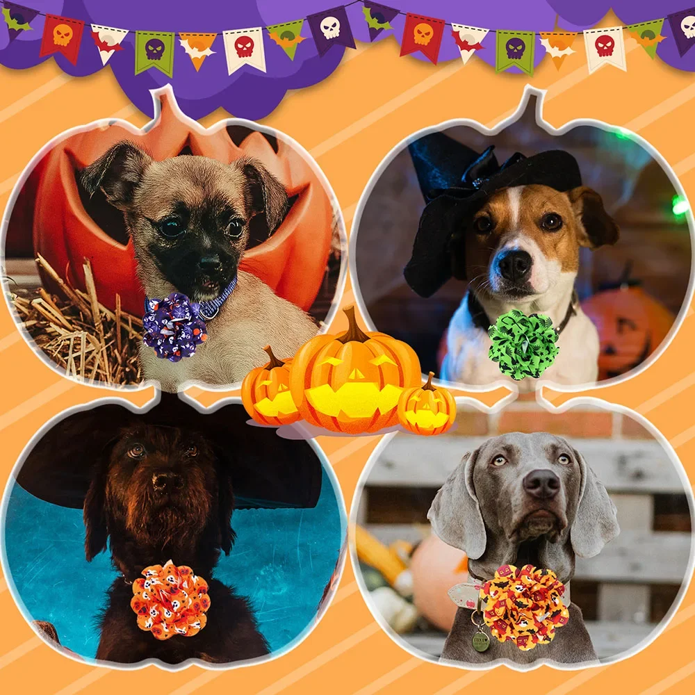 Pajaritas extraíbles para perro, accesorios para el cuidado de mascotas, 50 piezas, para Halloween - imagen 5