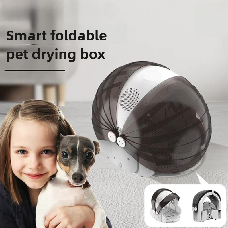 Pet Drying Box Foldable Water Dryer Household Cat Dog Hair Dryer Automatic Intelligent Drying Artifact Pet Products