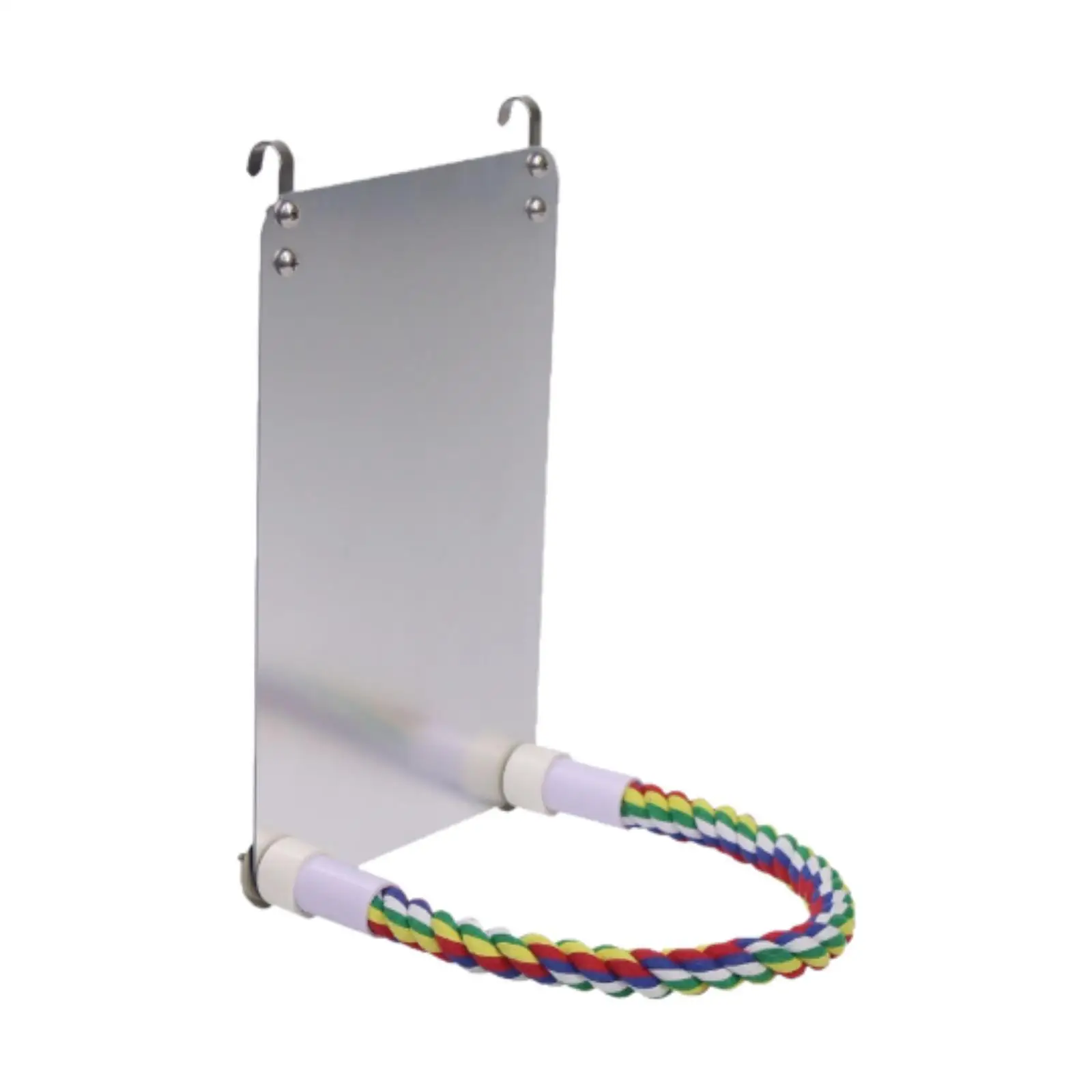 Bird Mirror for Parrots Hanging Bird Perch for Lovebirds Parakeet Cockatiels Bird Mirror for Parrots Hanging Bird Perch for Lovebirds Parakeet Cockatiels