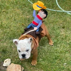 Traje vaquero para perro con sombrero - Disfraz cowboy