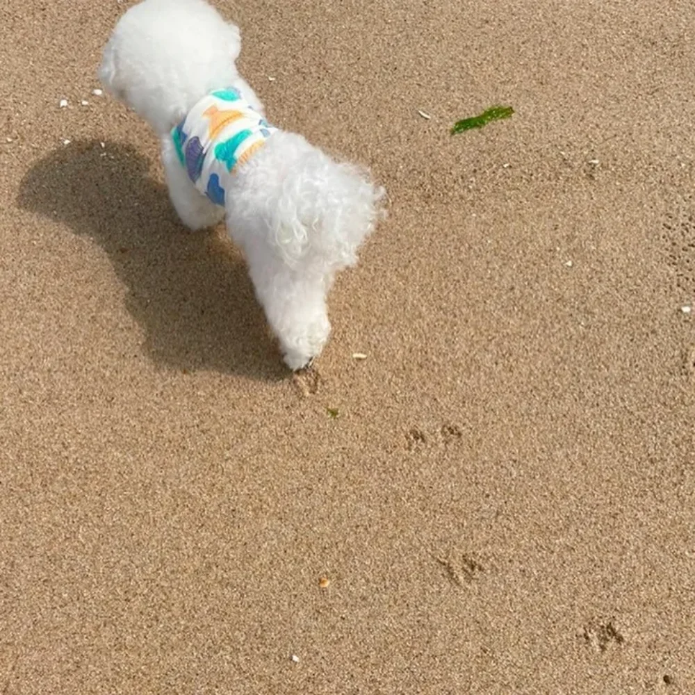 Camiseta sin mangas con estampado de lazo fino para primavera/verano para mascotas, camiseta sin mangas con tirantes para perros, chaleco refrescante para gatos, ropa para cachorros y perros - imagen 3