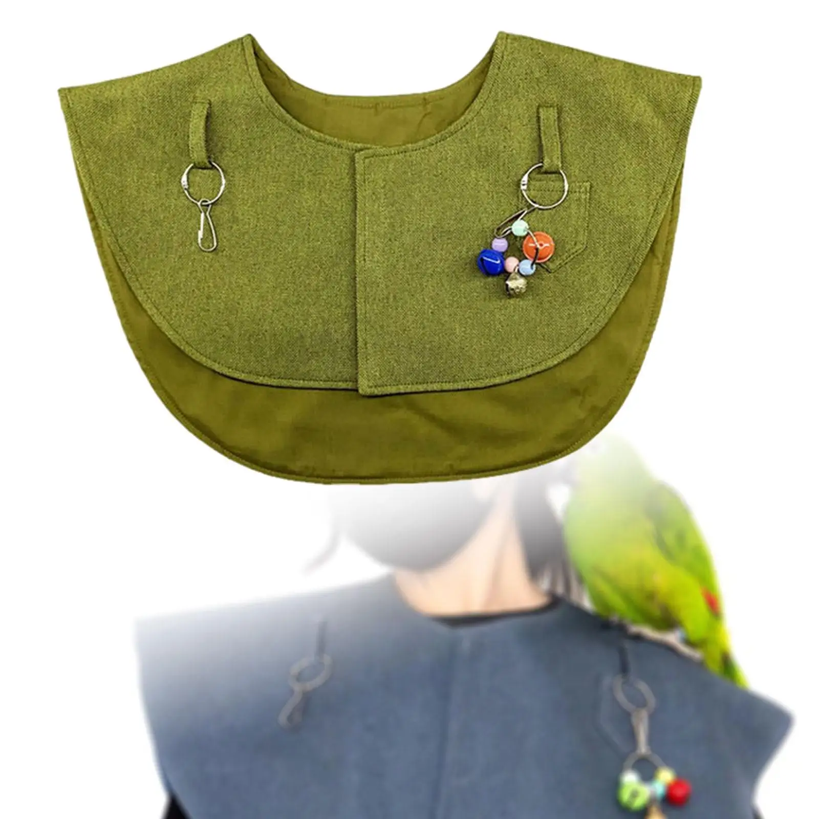 Parrot Anti Scratch Shoulder Protector Training Cape Guard Bird Diaper for Finches Cockatiels Small Medium Parakeets Sun Conures