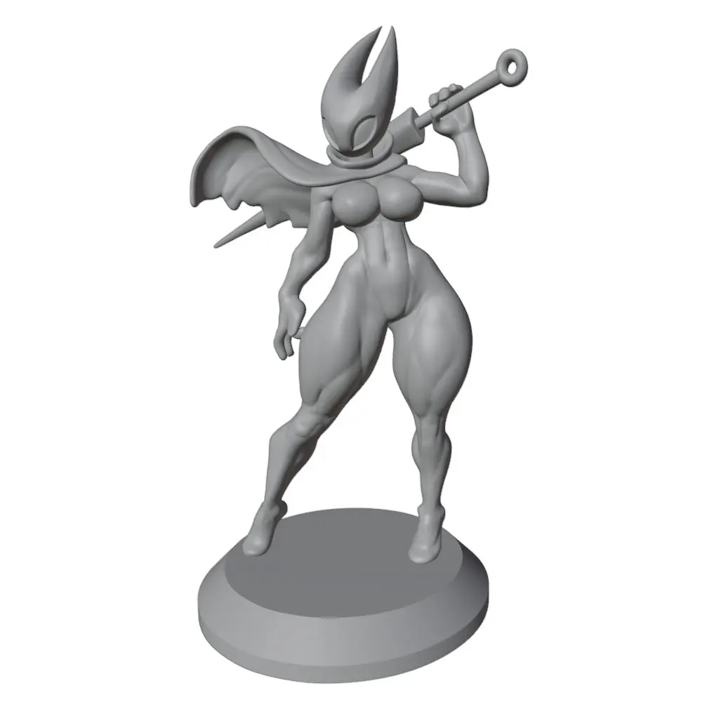 Estatua resina anime sin pintar – Modelo impreso en 3D para escritorio - imagen 5