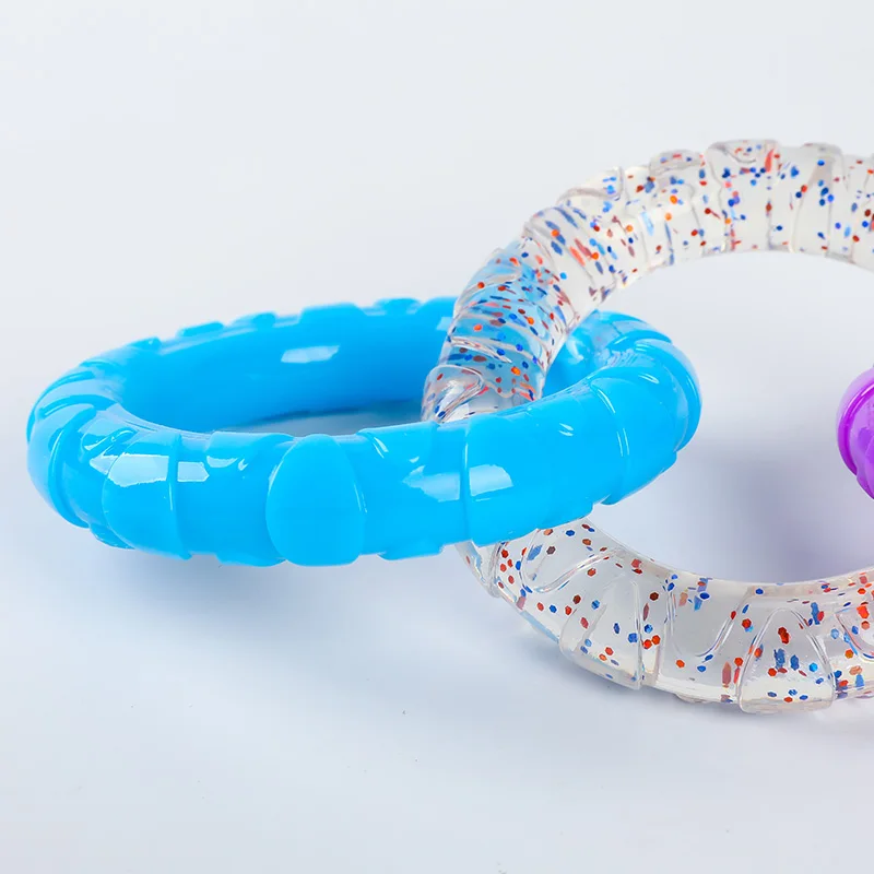 Juguetes para perros, anillo de entrenamiento de disco, extractor, bolas con fugas para perros pequeños y medianos, masticar, resistente a mordeduras, limpieza dental de mascotas - imagen 5