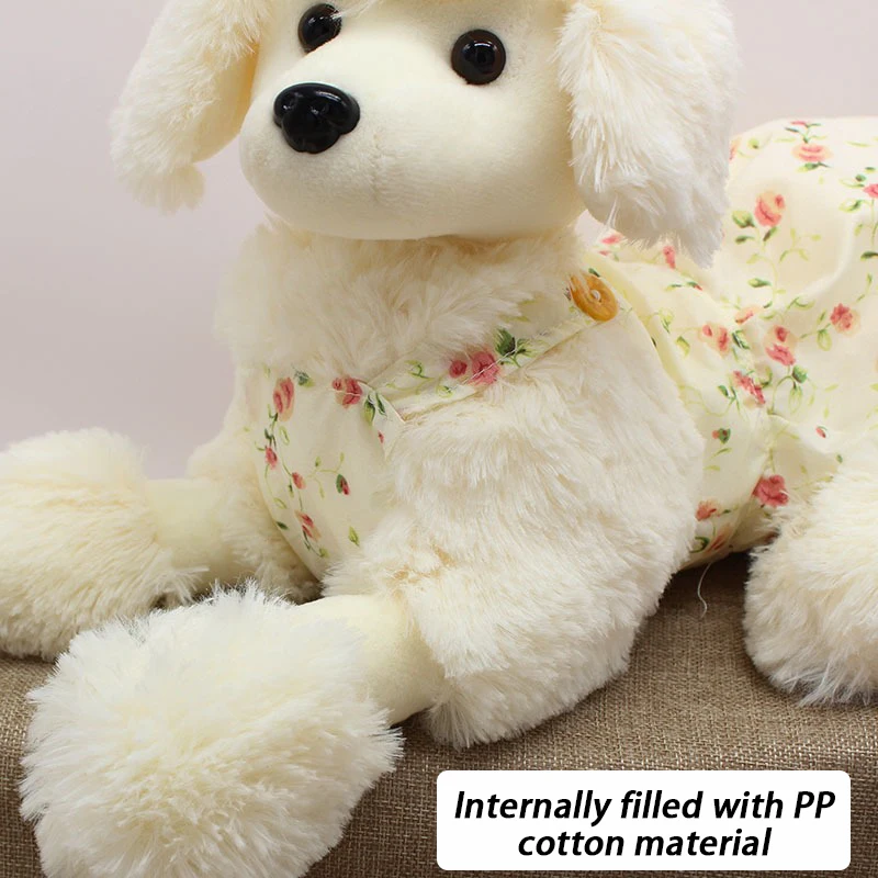 Plush Cute Poodle Toy Doll Interactive Accompanying Dog Toys Doll Simulation Puppy Stuff Fidget Toy Birthday Gift Pet Supplies - imagen 2