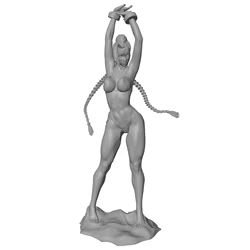 Figura resina miniatura chica playa para juegos de rol y coleccionismo