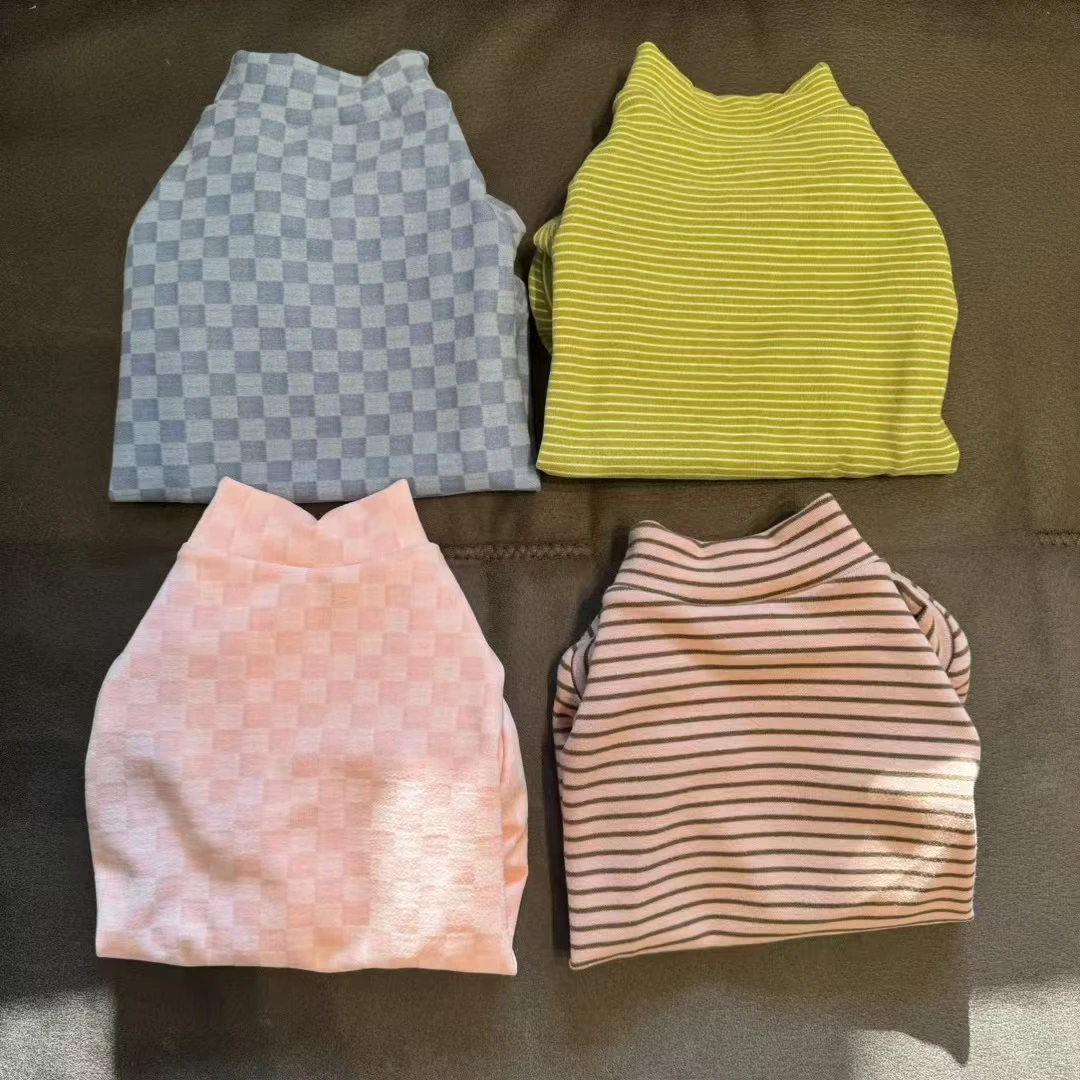 Disfraces de gato Camiseta de manga corta de rayas de algodón para Sphynx Sudadera cálida de gato para gatitos Abrigo grueso para Devon Rex en invierno - imagen 2