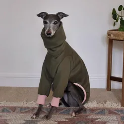 Abrigo de algodón para perros: terrier, Whippet y galgo italiano