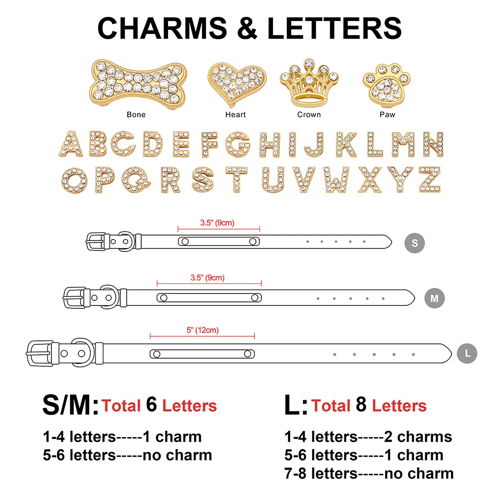 Collar de perro suave personalizado de cuero PU, collares de identificación para cachorros y gatos, accesorio para perros pequeños y medianos con dije de diamantes de imitación gratis, Chihuahua - imagen 4