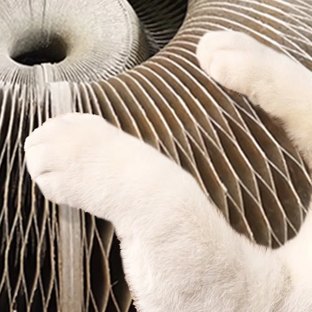 Rascador mágico para gatos, juguete con bola de campana, tablero para rascar para gatos, túnel multiempalmado, juguetes para gatitos para juegos de interior - imagen 5