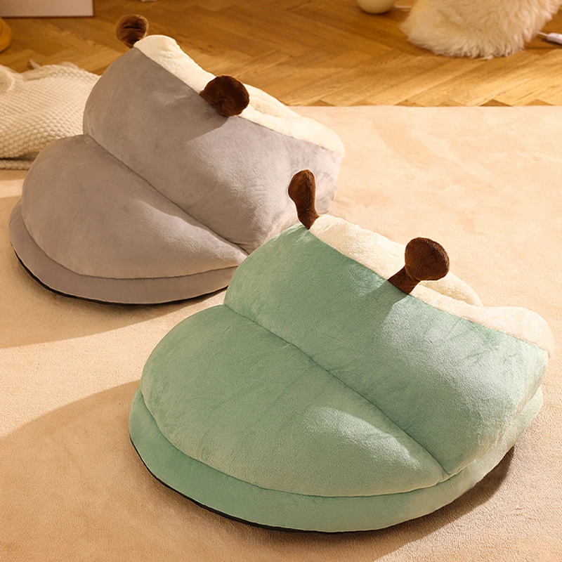 Nido cálido para gatos de invierno, cama suave y gruesa para gatos, cómoda cama para dormir para cachorros, gatos, cueva, casa para gatitos, suministros para mascotas - imagen 5