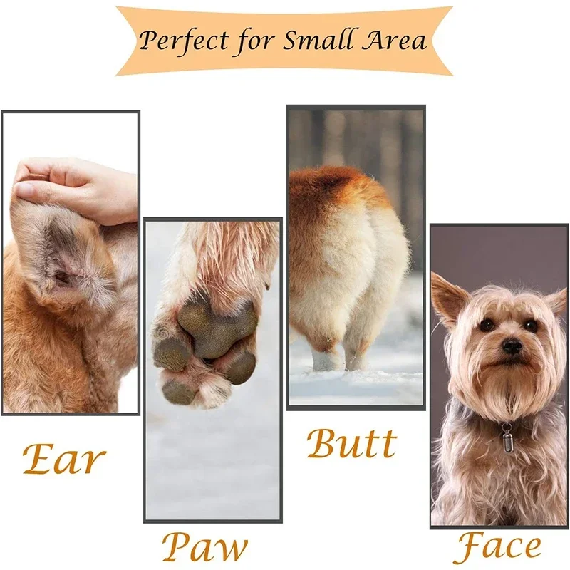 Cortaúñas eléctricas de bajo ruido para perros, herramienta de aseo para recortar el pelo alrededor de las patas, ojos, orejas, cara, suministros de aseo para perros - imagen 4
