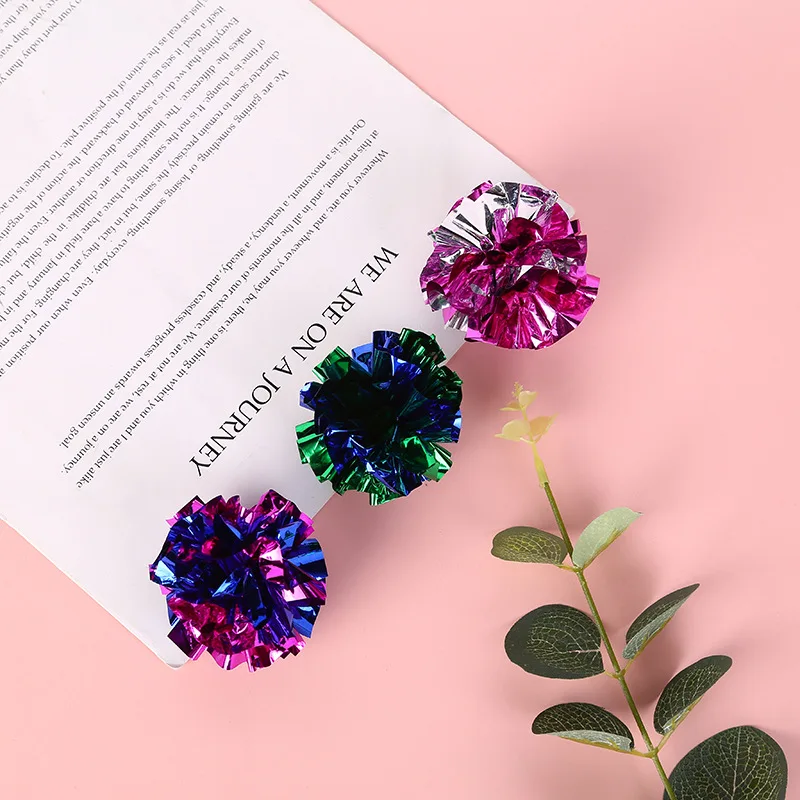 Paquete de 10 bolas de papel con timbre de 5,5 cm, juguetes para gatos, productos interactivos para mascotas, accesorios para gatos y gatitos, suministros para mascotas - imagen 4