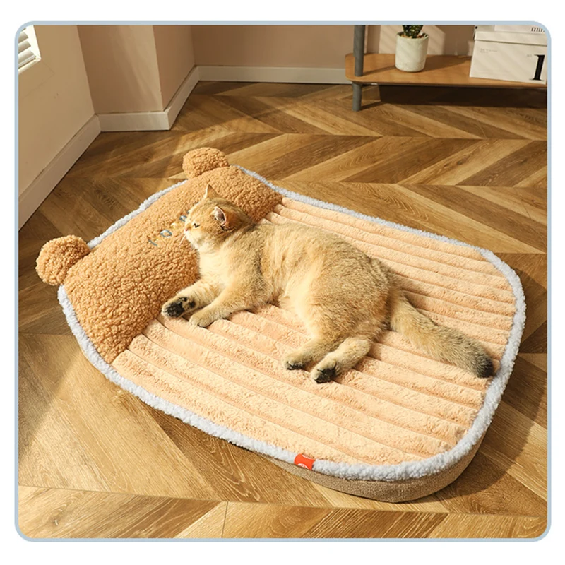 HOOPET Dog Bed Warm Mat Winter Cat Sleeping Cushion Padded Puppy Kennel Blanket Soft Removable Mattress Pet Supplies - imagen 5