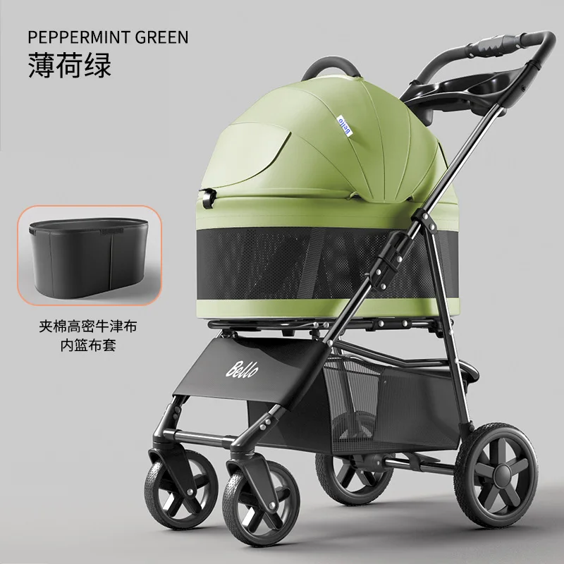 Carrito plegable para mascotas - transportin de viaje: perros y gatos - imagen 5