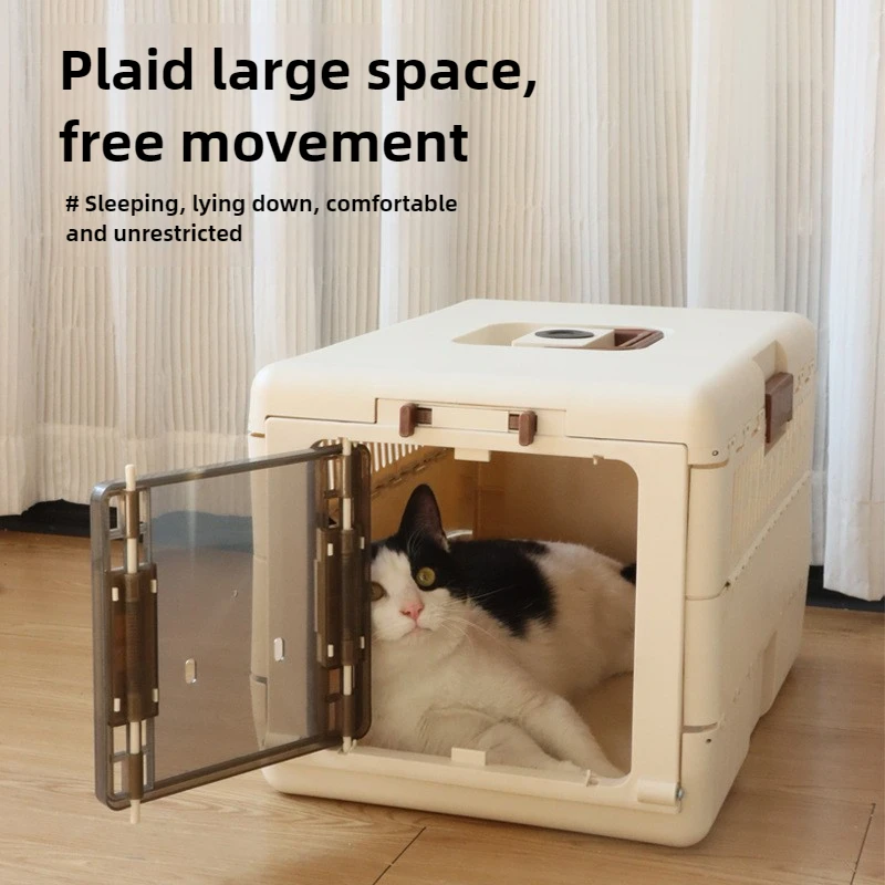 Transportadora plegable para gatos y perros – Transpirable apta avión - imagen 3