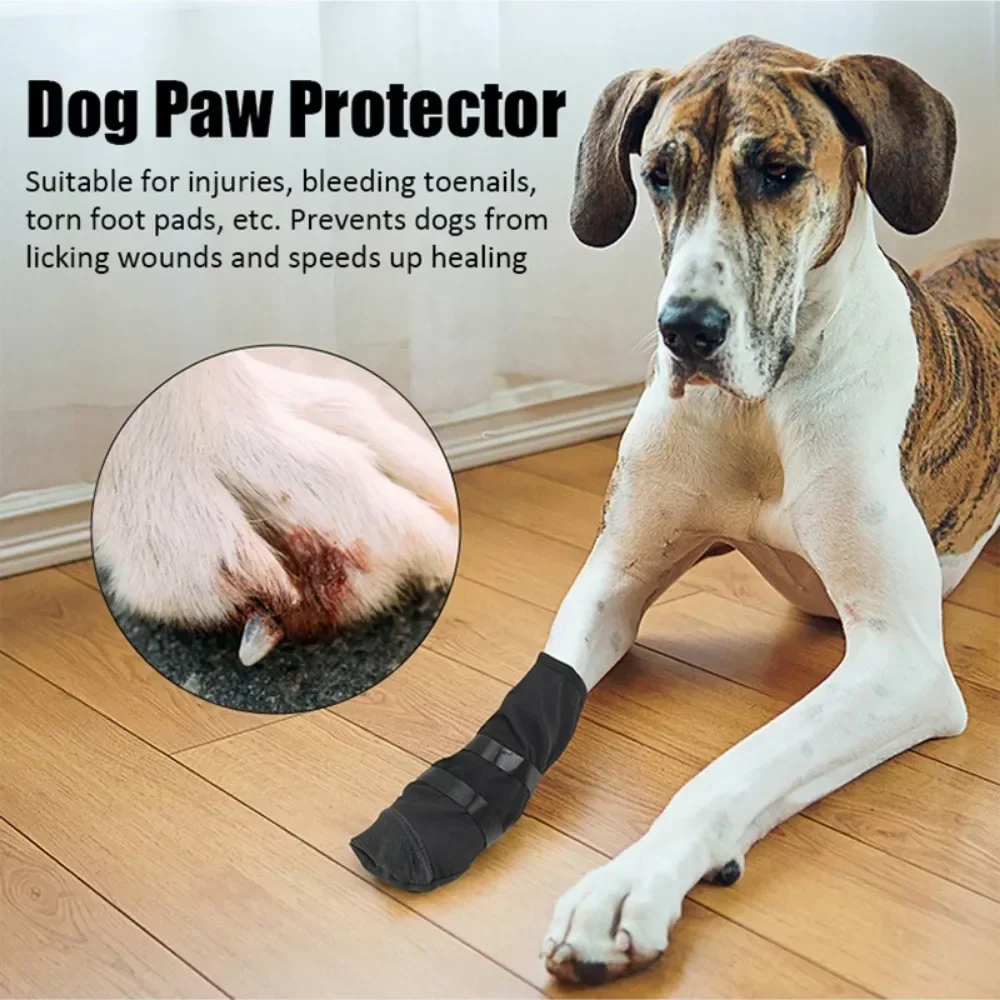 Cubierta impermeable para pies para mascotas, cubierta de protección contra lesiones posquirúrgicas para perros, cuatro pies, se puede utilizar, protege suministros para mascotas, 1 ud. - imagen 3