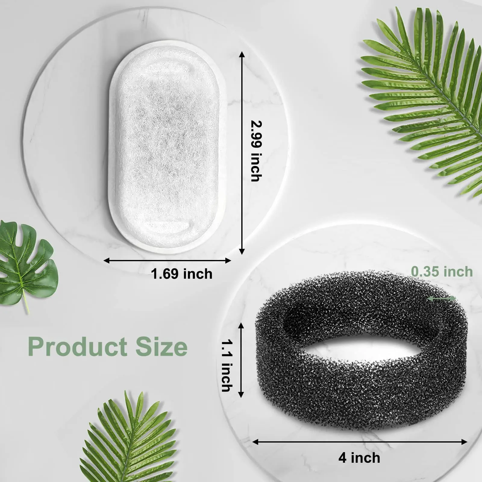 Filtro de fuente de agua para perro y gato, filtración eficiente con cáscara de coco, carbón activado para dispensador de mascotas, alimentadores reemplazados - imagen 5