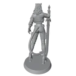 Kit resina guerrera femenina 3D hazlo tú mismo sin montar ni pintar