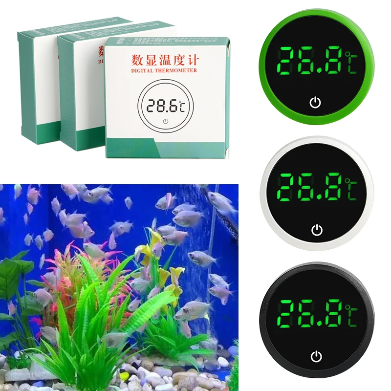Termómetro Digital para acuario, pantalla LED magnética multiuso, termómetro Digital para acuario, Control de medición, medidor de temperatura