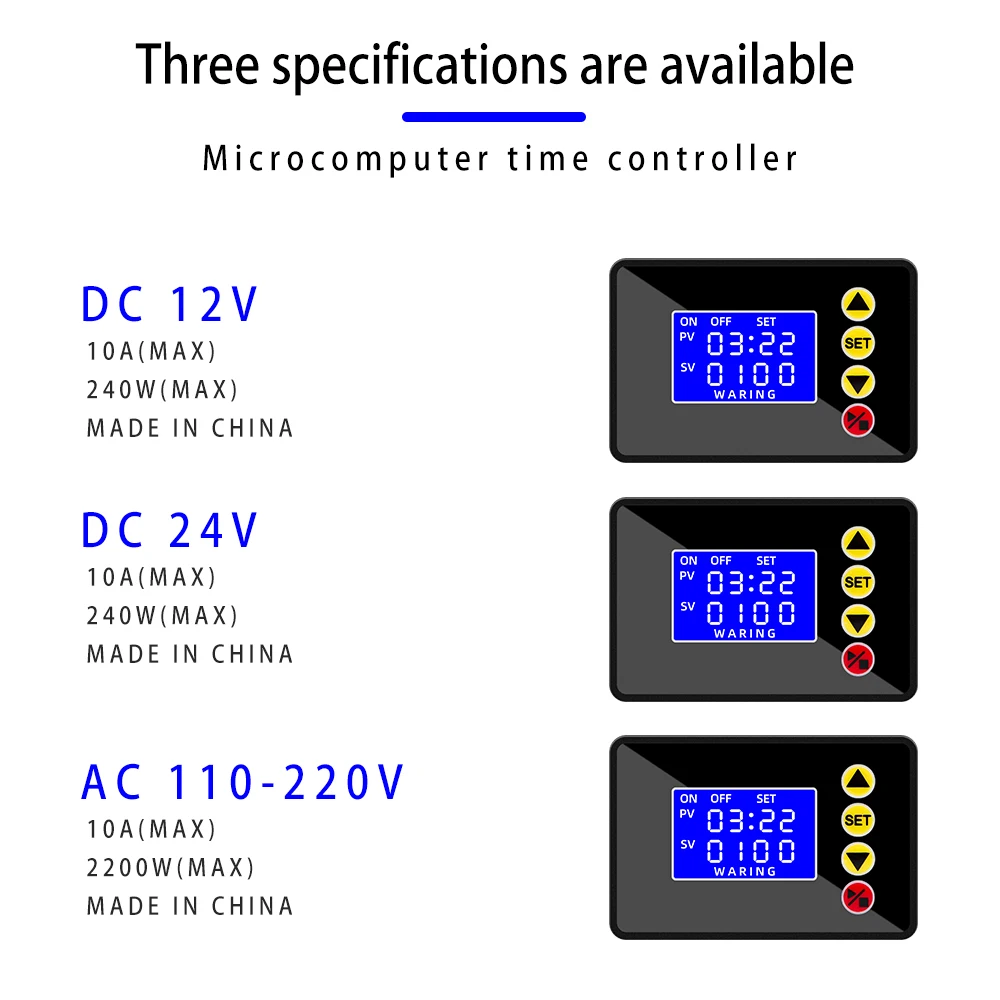 Controlador de tiempo de microordenador con temporizador Digital ZFX-G3050 0-9999s programador de Control de sincronización DC12V 24V AC110-220V dispositivo contador - imagen 4