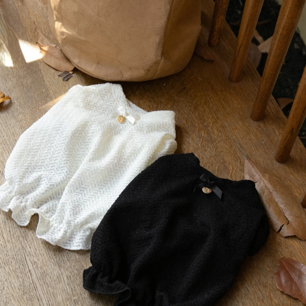 Ropa de otoño e invierno para mascotas, Top de manga de encaje para perros y gatos de burbuja, vestido de Navidad para Año Nuevo, abrigo interior para cachorros, ropa para gatos - imagen 3