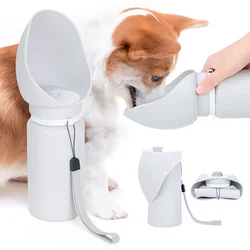Botella plegable 2 en 1 para perros: bebedero y comedero viaje