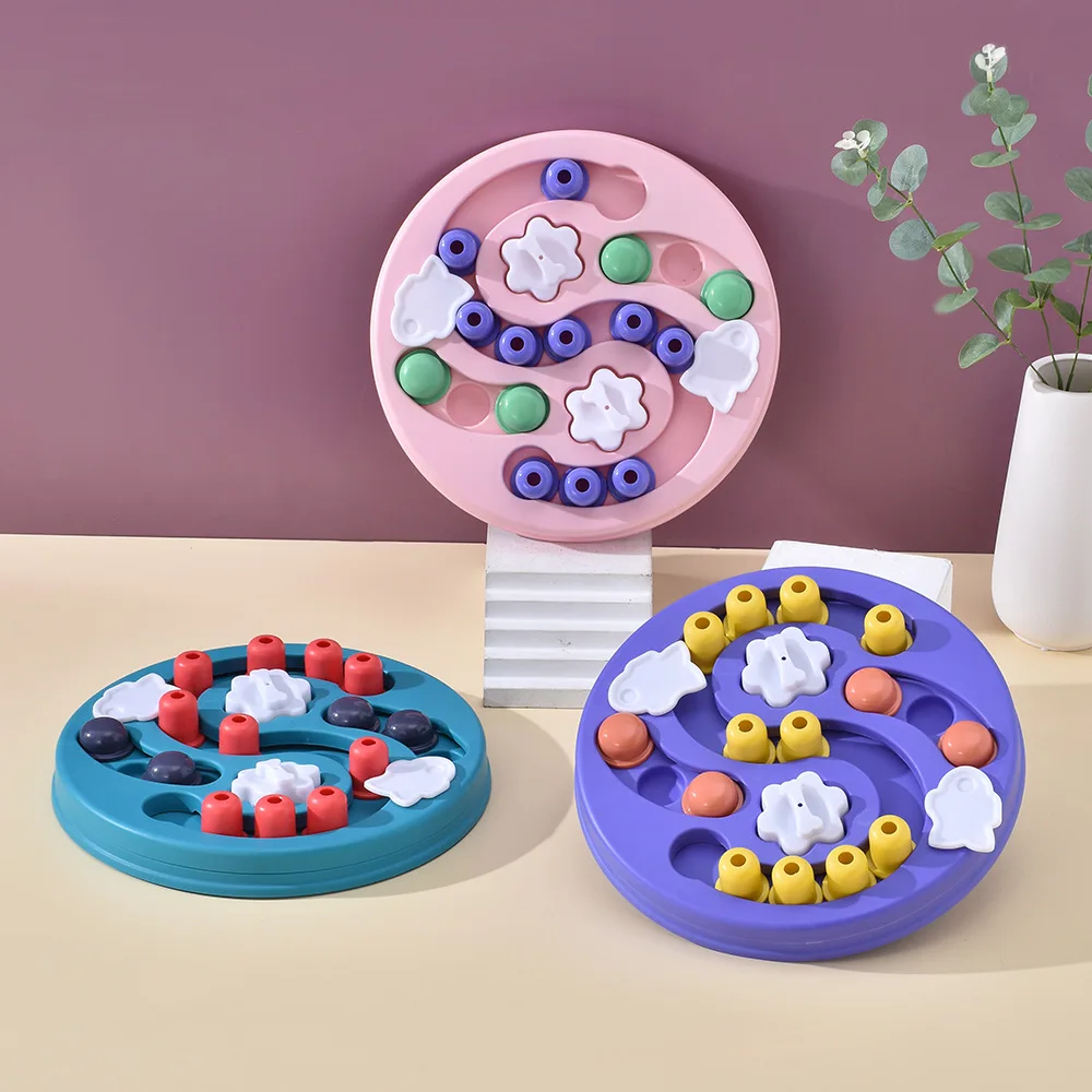 Juguetes rompecabezas para perros, alimentador lento, interactivo, aumento de cachorros, dispensador de comida IQ, tazón antideslizante para comer lentamente, juego de entrenamiento para perros y gatos