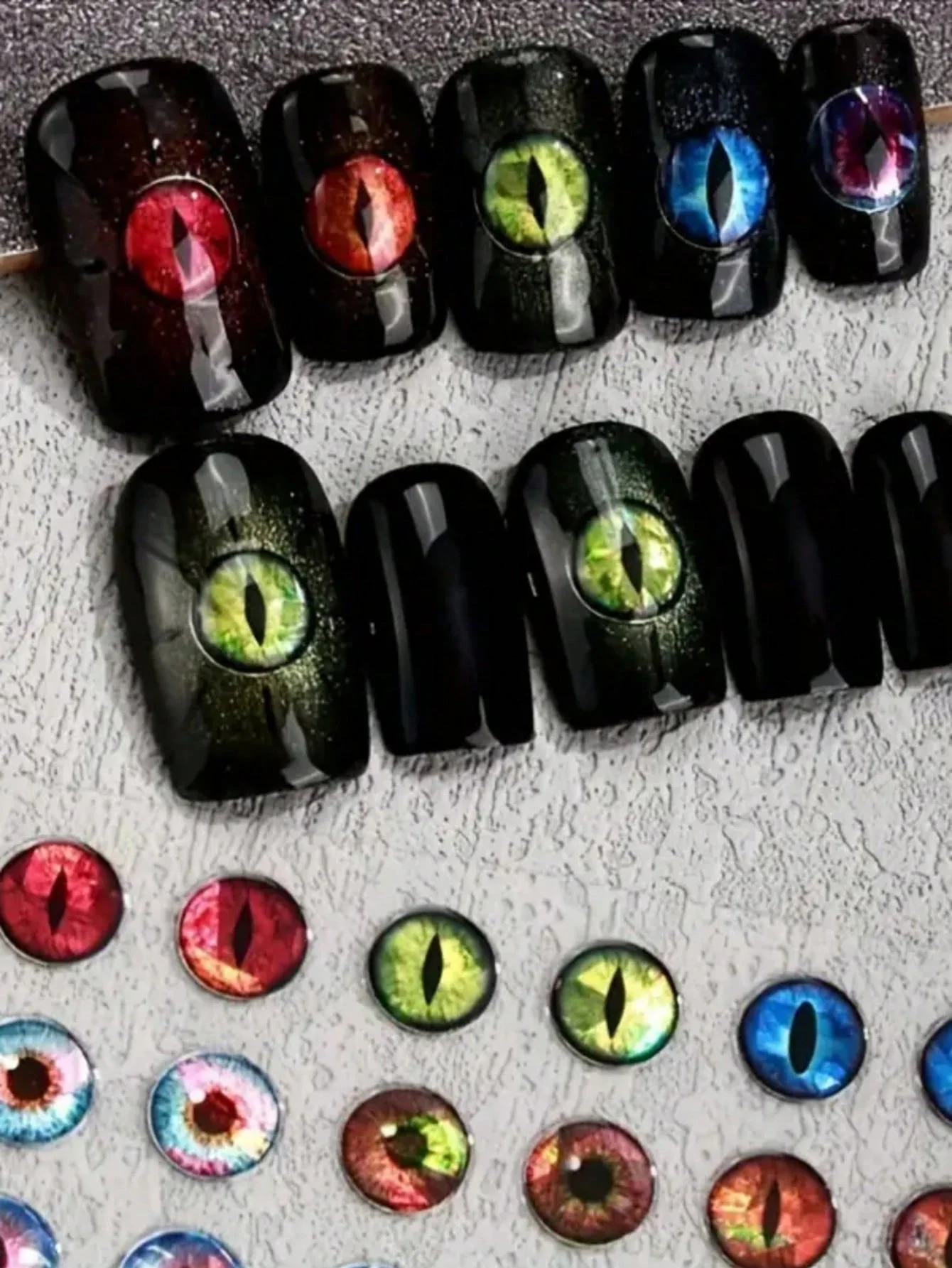 Pegatinas 3D decorativas para gatos – Diseño ojo de dragón - imagen 2