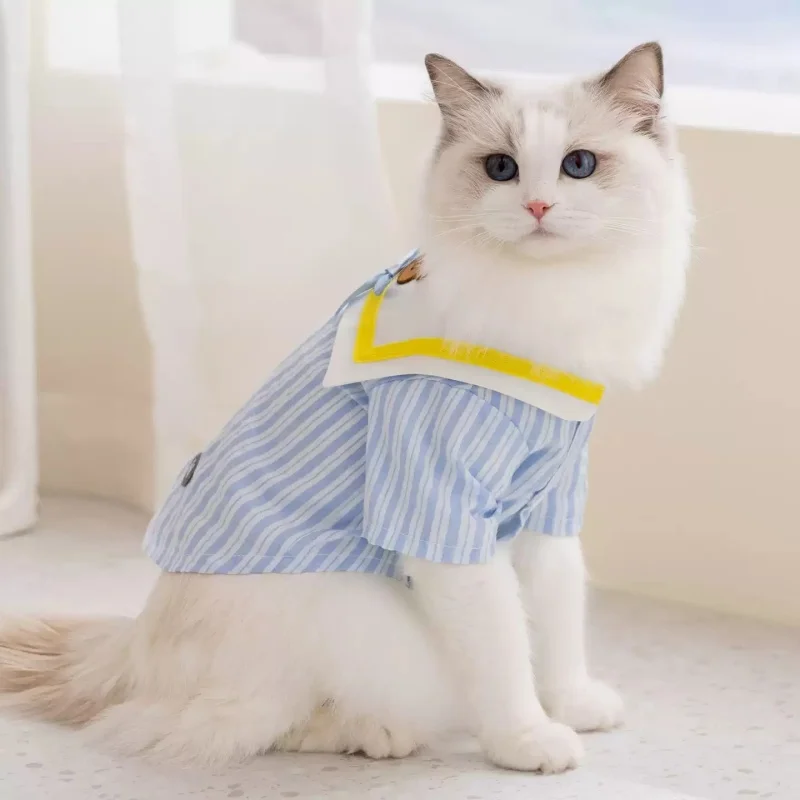 Conjunto verano con lazo para gatos y perros – Estampado oso - imagen 2