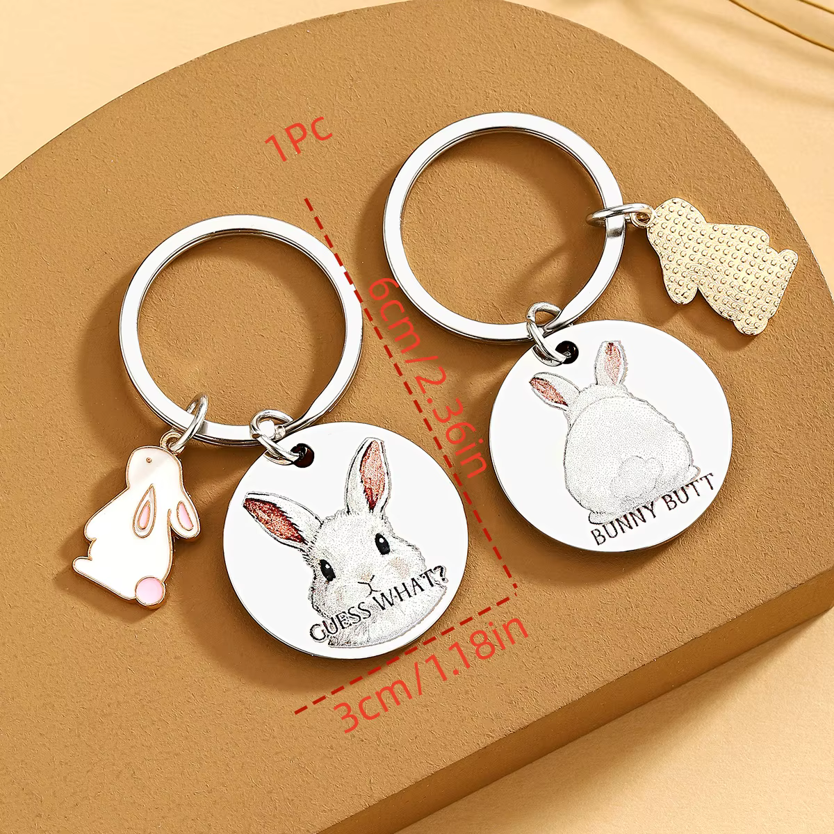Llavero decorativo conejo para collares de gato y perro pequeño - imagen 4