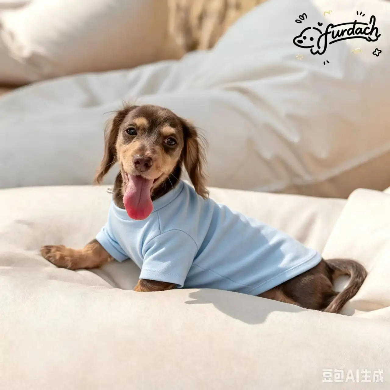 Abrigo forro polar para perro salchicha, manga larga de invierno - imagen 5