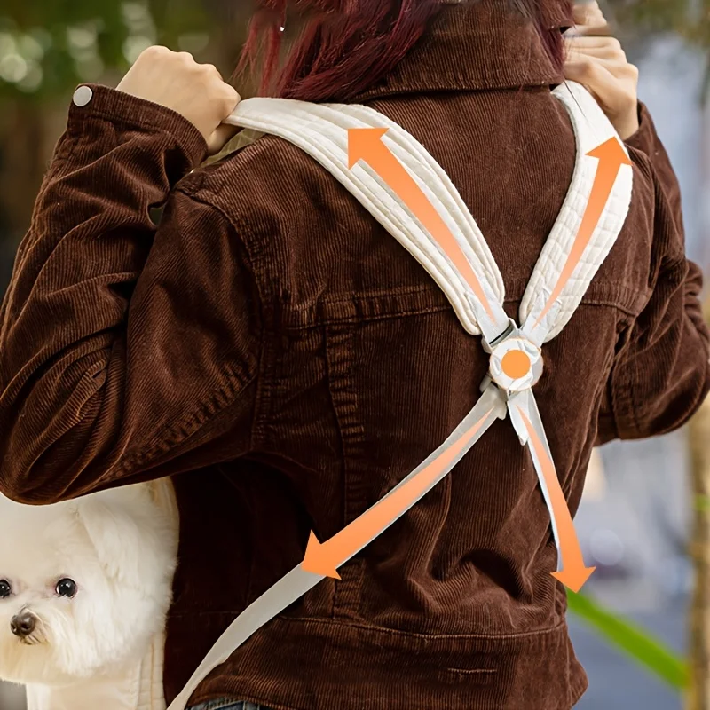 Cómoda bolsa para perros, bolso de hombro tipo bandolera para mascotas, bolsa portátil para viajes al aire libre, para gatos y cachorros, adecuada para mascotas de 6kg - imagen 4