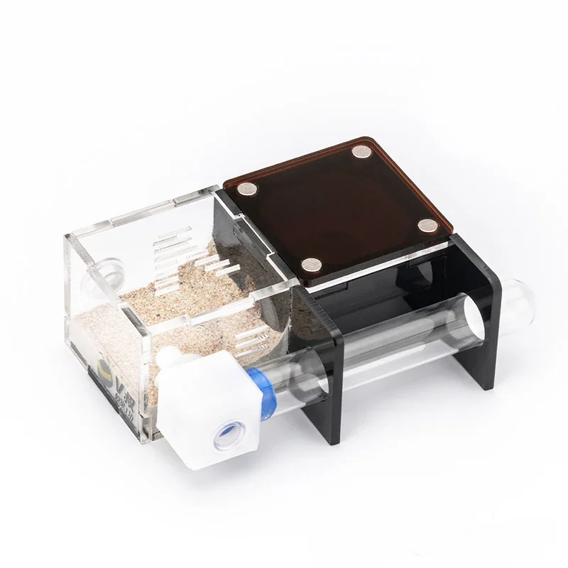 Granja de hormigas de hormigón, minicámara de tierra profunda con área de alimentación, taller de hormiguero para mascotas con alimentador de agua, nido de hormigas, caja de insectos, nuevo - imagen 4