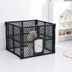 Corral plegable para perros y gatos con puerta de cierre