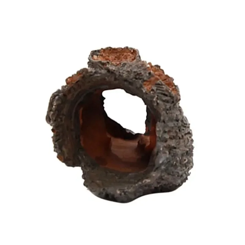 Adorno de acuario con agujero hueco, túnel de árbol, cueva, decoración de pecera, decoraciones de pecera de gran tamaño, accesorios para pecera - imagen 3