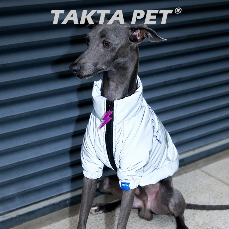 Chaqueta de moda para exteriores para Whippet, ropa de invierno para perros galgo italiano, abrigo reflectante para perros, ropa para perros galgo Doberman - imagen 2