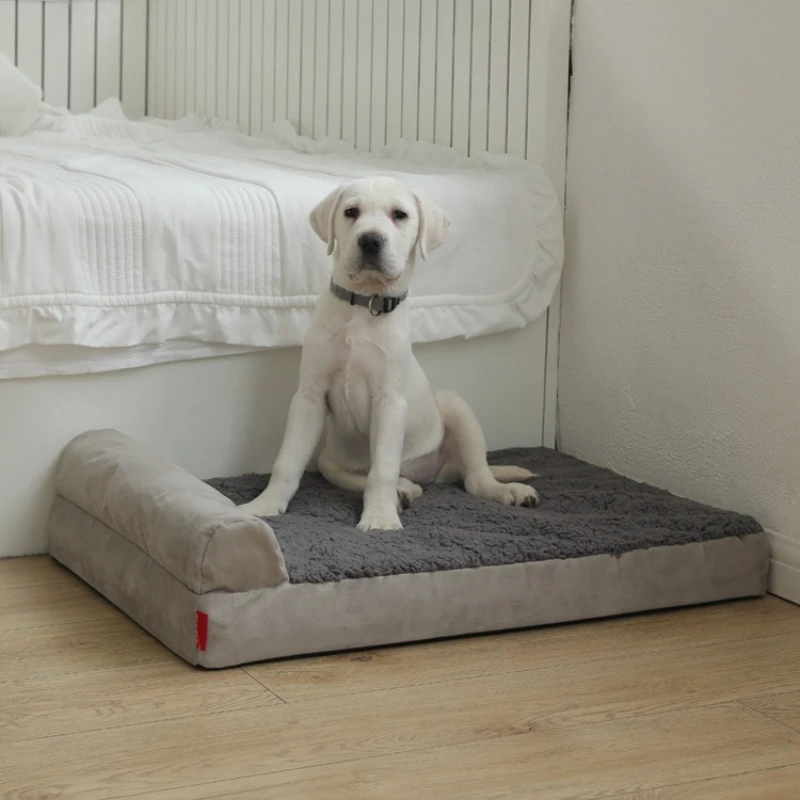 Cama nido viscoelástica impermeable con respaldo para perros y gatos - imagen 2
