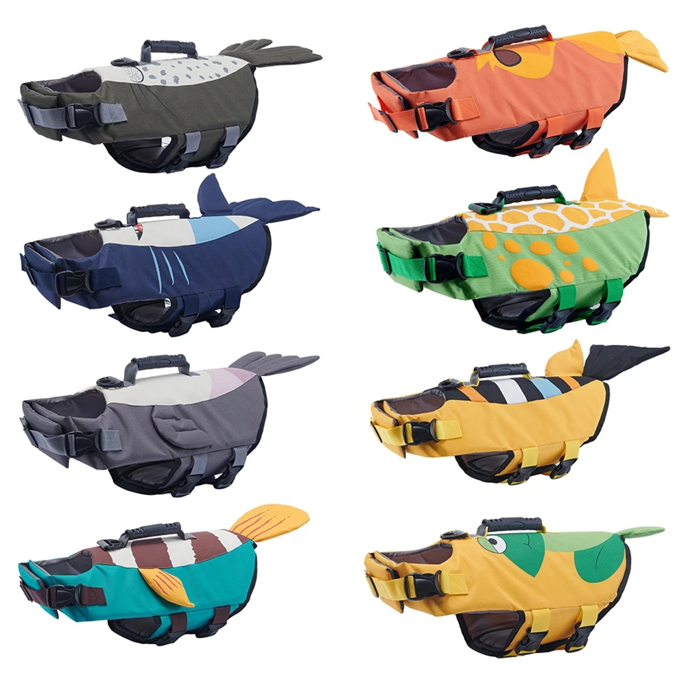 Chaleco salvavidas reflectante ajustable para perro, ropa de baño para mascotas, chaleco de seguridad, flotabilidad mejorada, chaleco salvavidas para mascotas pequeñas y grandes - imagen 4