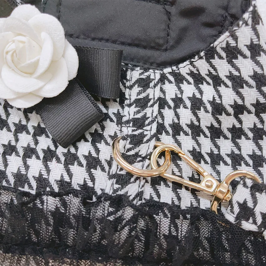 Juego de arnés y correa para perros pequeños y medianos, chaleco de encaje para cachorros, accesorios para mascotas, York, Chihuahua, Diseñador - imagen 4